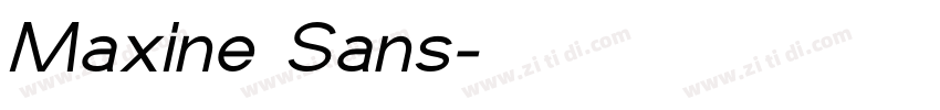 Maxine Sans字体转换